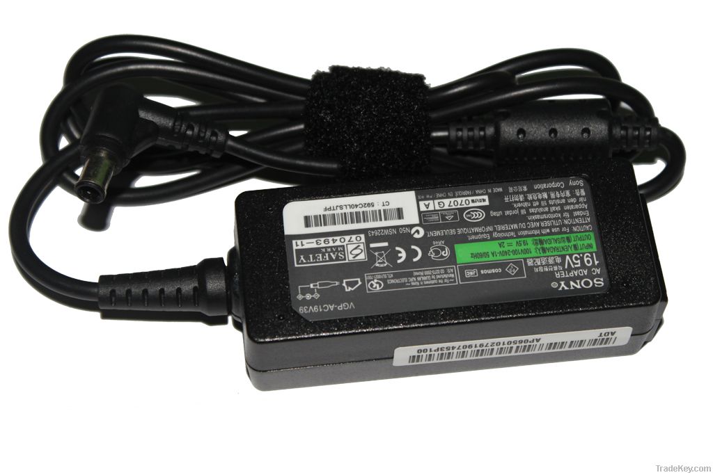 19.5V 2A mini laptop adapter for SONY VAIO VGP-AC19V40 PCG-51311L