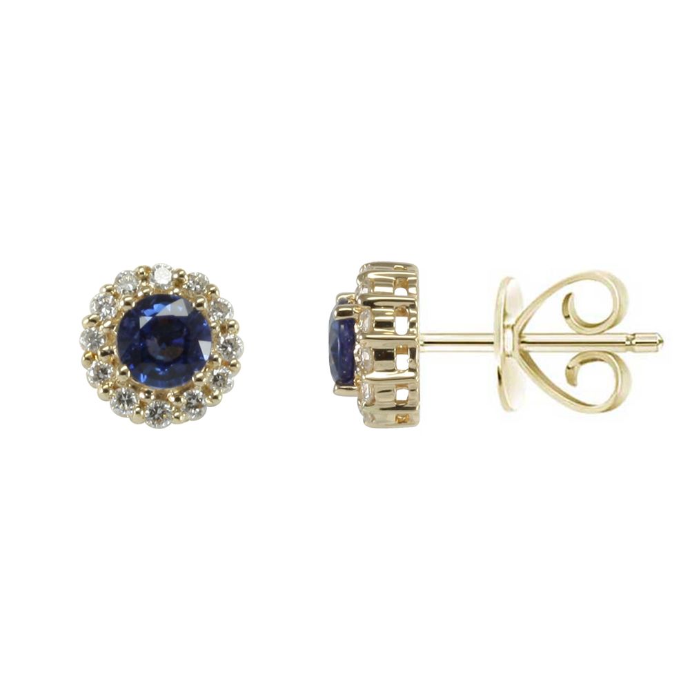 14K ExquisiteTanzanite Earrings with Diamonds (NEW ARRIVAL)