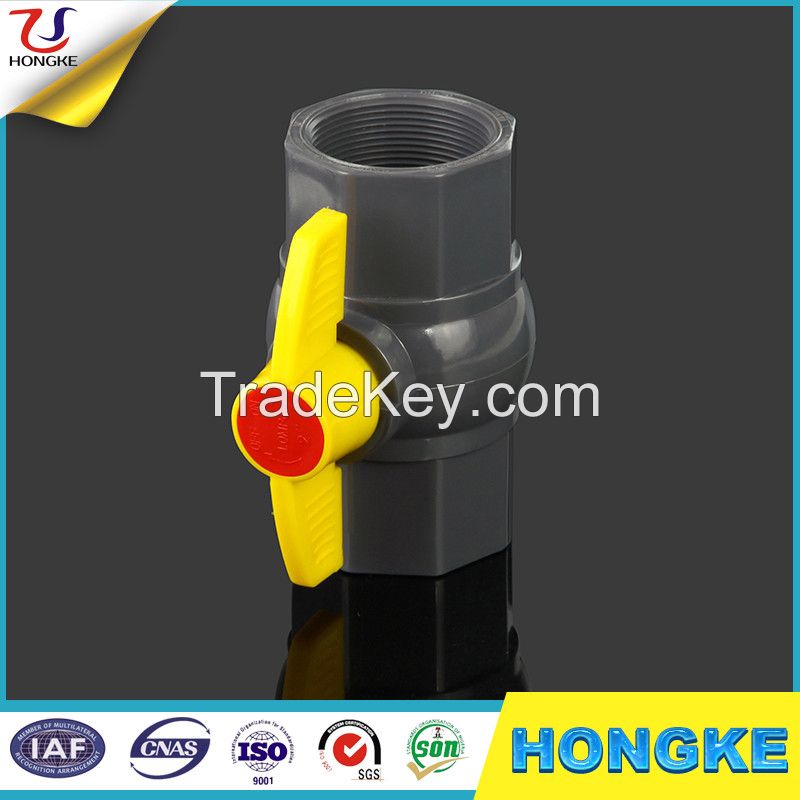 Hot Sale Plastic Valve Octagonal Threaded PVC Ball Valve