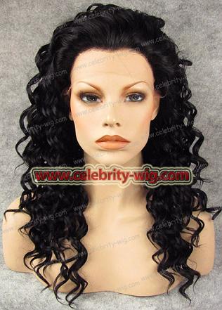 stock curly hair synthetic lace front wigs