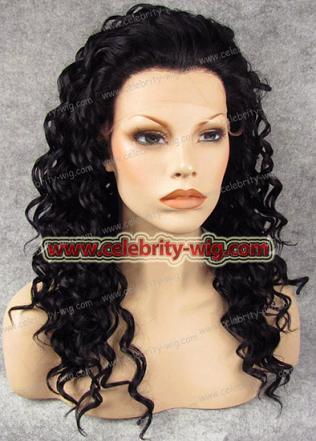 stock curly hair synthetic lace front wigs