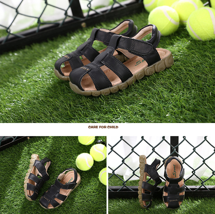 Kids Fashion Sandals shoes for summer with high quality cow leather with good price