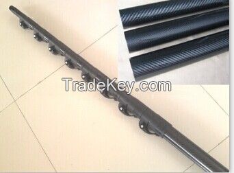 high strength carbon fiber telescopic pole carbon fiber water fed pole