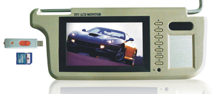 7" mp5 Sun Visor car monitor