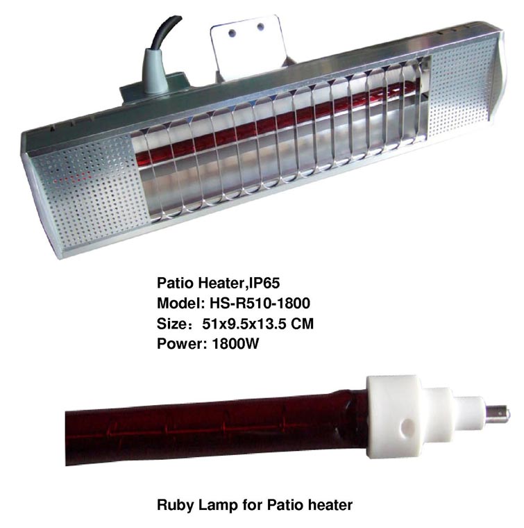 Outdoor Electric Patio Heater, IP65