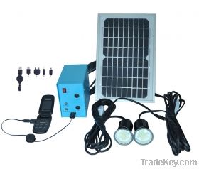 Solar LED bulbs Lighting System for house with mobile recharge