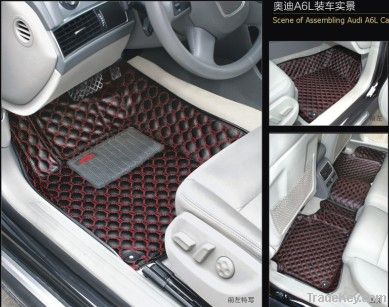 3D waterproof non-skip leather car mat