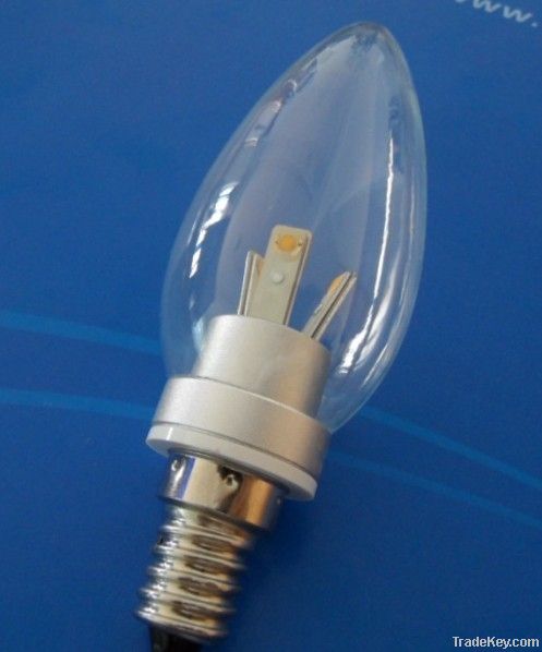 2.5W LED Candle Bulb with 90-265V AC Input Voltage, RoHS &amp; CE approved