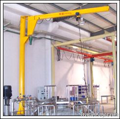 BZ model swing pillar jib crane with electric wire rope hoist