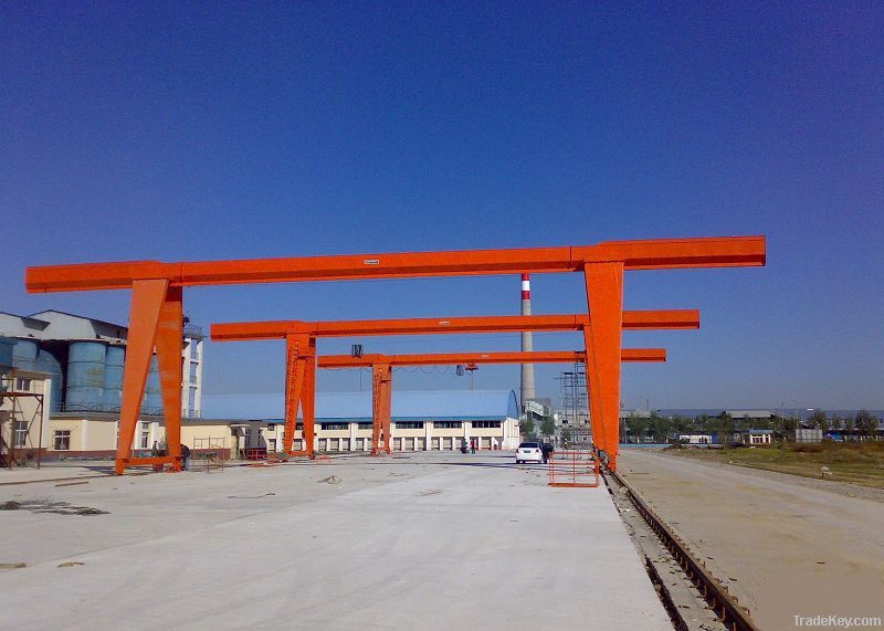 electric hoist single beam gantry crane with cantilever