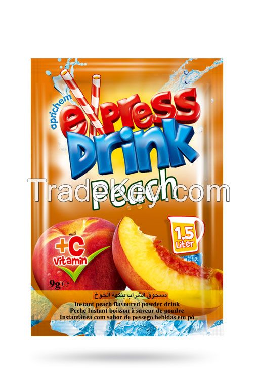 Peach instant powder drink