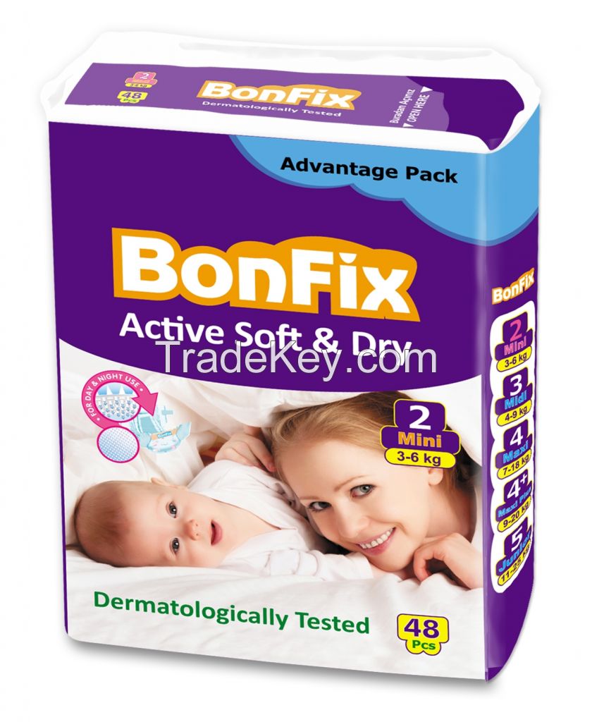 BONFIX BABY DIAPERS MAXI 20PCS