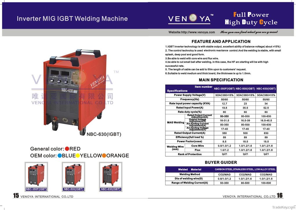 Inverter DC MIG Welding Machine