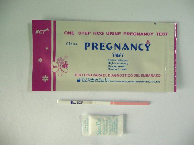 One step HCG pregnancy test strip