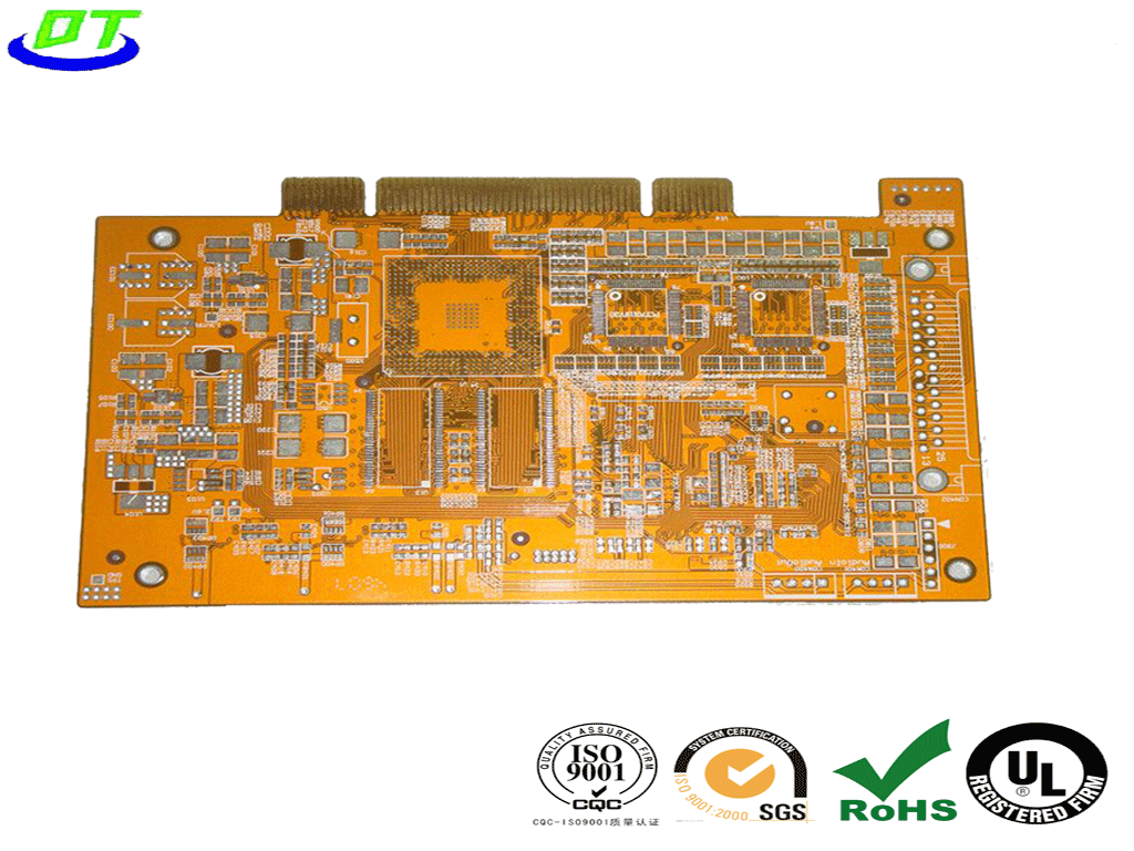 golden finger pcb for electronic