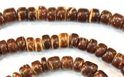 Coconut Beads, Pucalet 5mm, Natural Brown