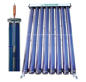 Evacuated heat pipe solar collector