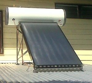 Pressurized flat plate solar water heater