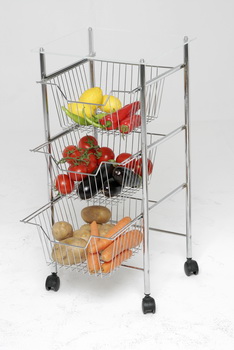 Chrome Kitchen Trolley