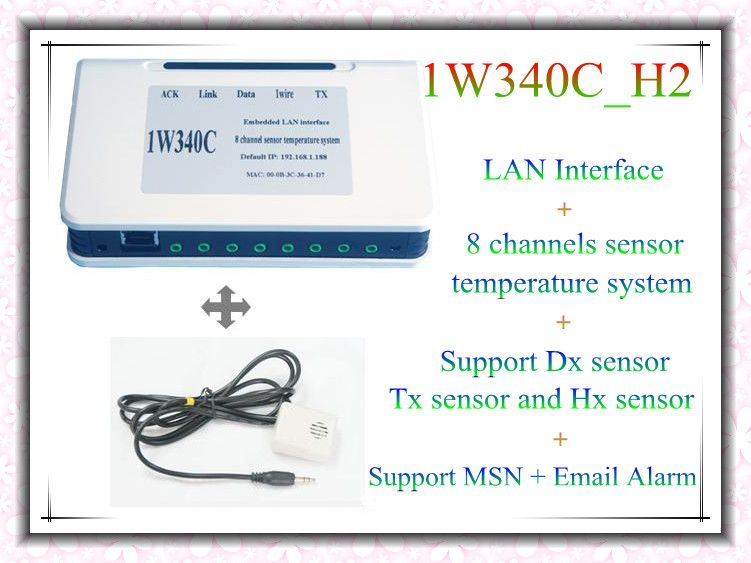 Embedded LAN interface,8 channels, Industry Multipoint-Temp system (1W340C_H2)