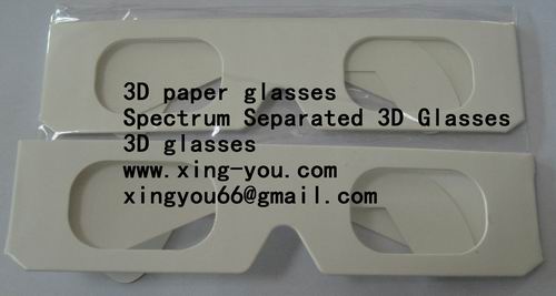 3D paper glasses