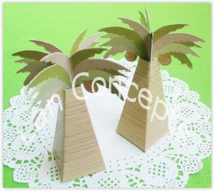 DIY Folding Party Favor Box Wedding Pillow Paper Candy Packaging