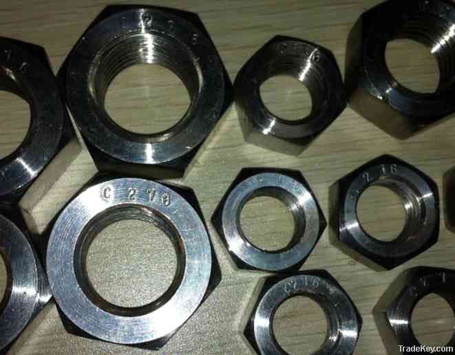 Hastelloy C276. C22. C4 stainless steel hex nut