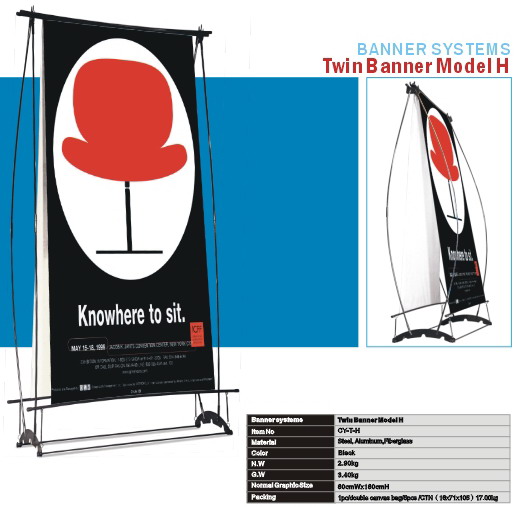 SWAY DISPLAY/ TRIPPLE SCREEN/ALU-LINE STAND