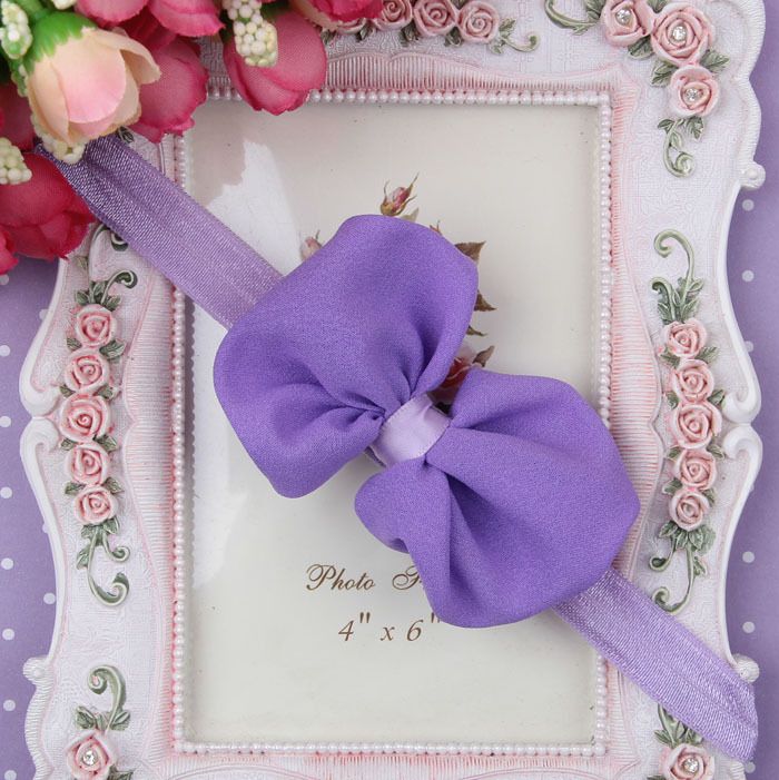 Baby Girls Newborn-Bowknot Headbands Hairband Hair Chiffon Bow Band