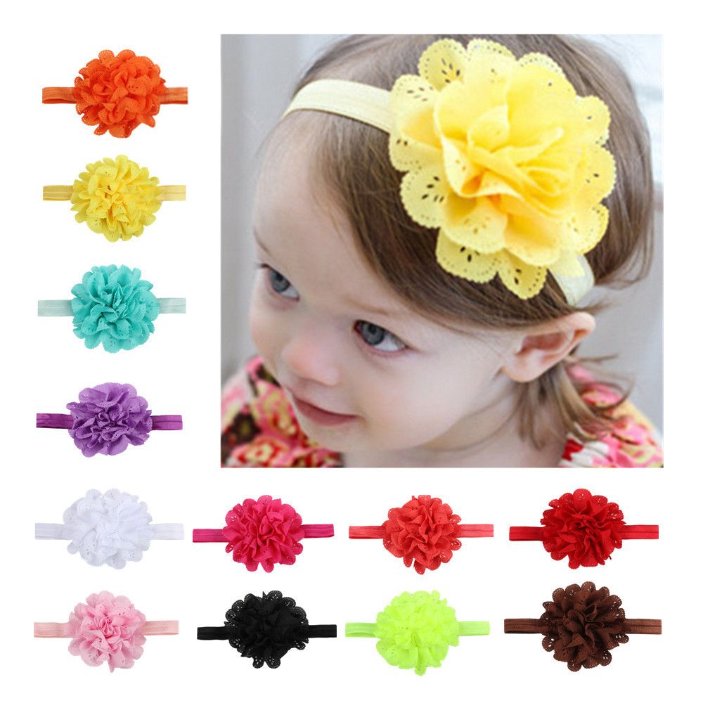 Newborn Baby Girl Headband Infant Toddler Bow Hairband Girls Accessories