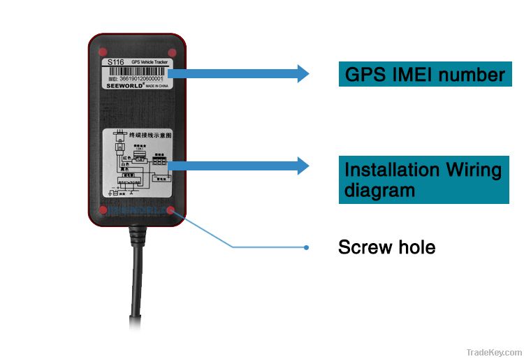 S116 Waterproof gps tracker