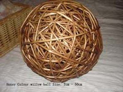 Decoration wicker ball