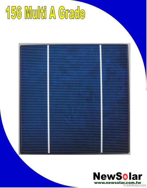 156 Multi 2BB A grade 15.80% solar cell