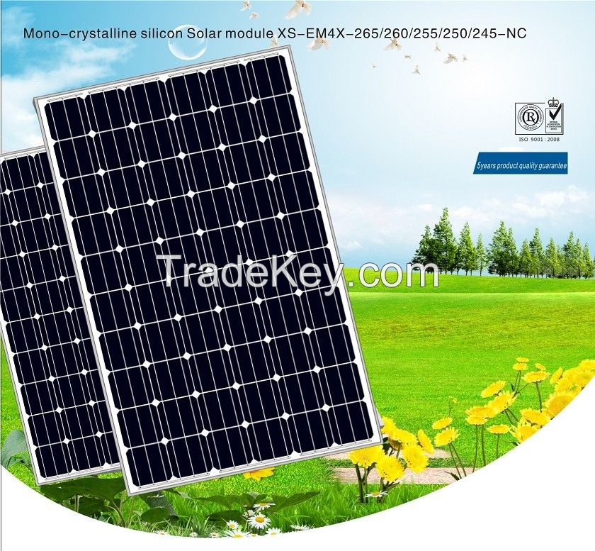 Chinese 250w monocrystalline silicon solar panels for sale, high efficiency solar panels