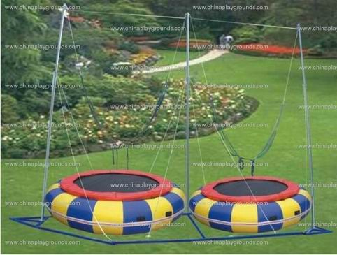 inflatable 2 in 1 bungee trampoline