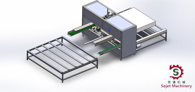 Mattress covering machine