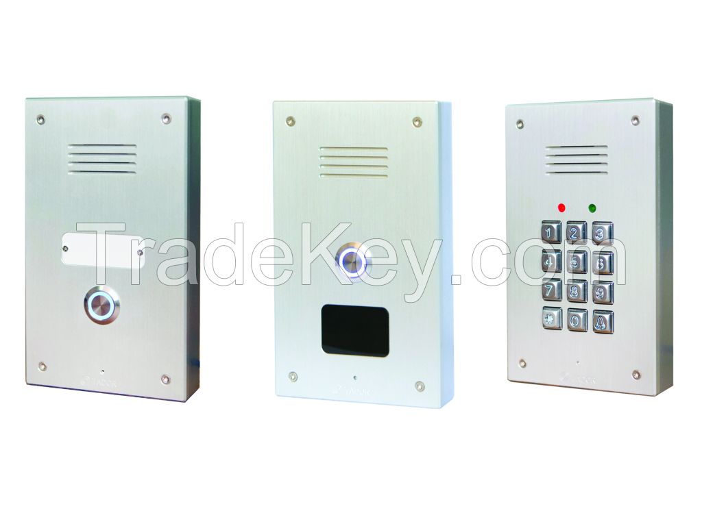 Telephone line door entry system