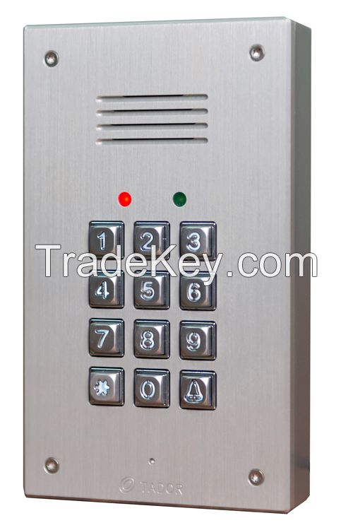 Telephone line door entry system