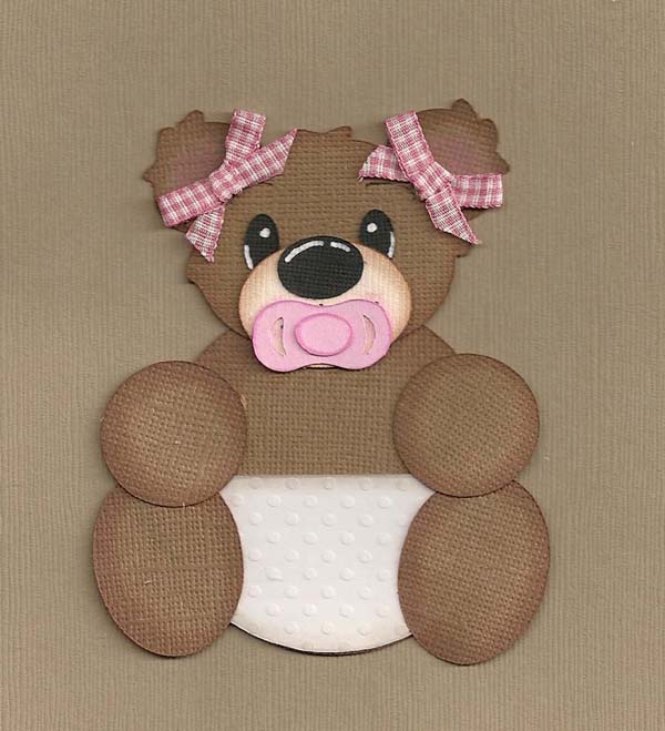 Simply Adorable Bear Scrapbook Paper Piecing