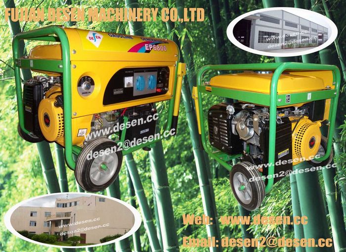 Portable petrol generator set