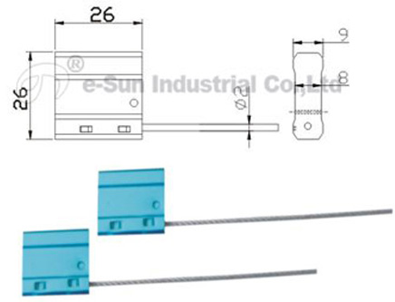 adjustable pull tight cable seal C-106A