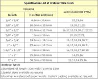 Galvanzied Welded Wire Mesh