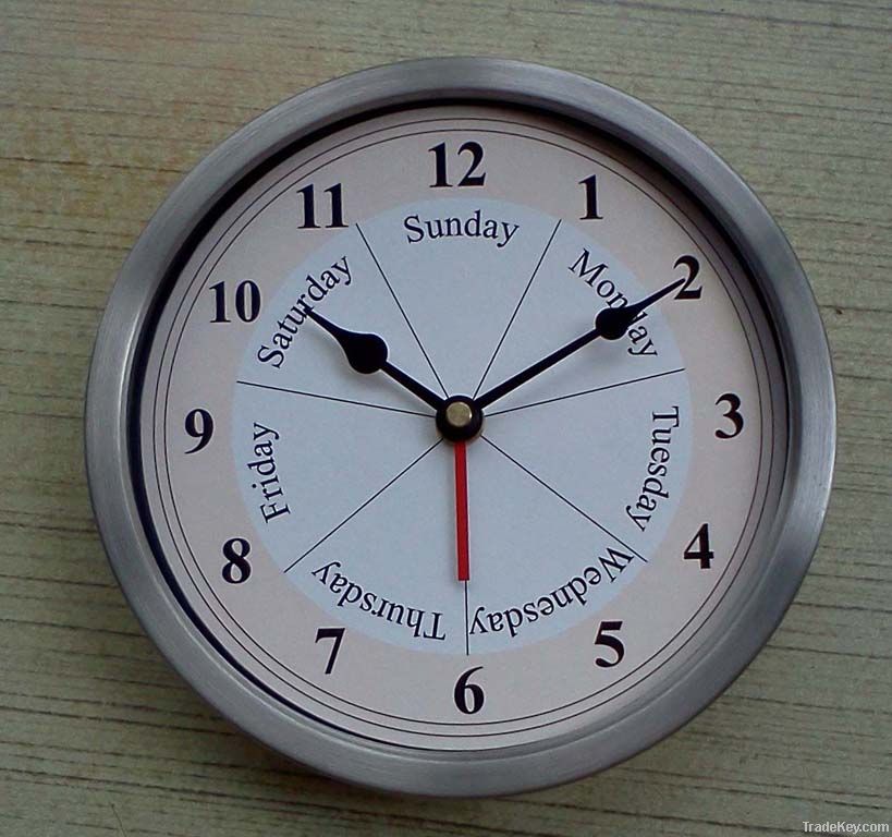 Day and time clock