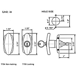 T704  T Handle