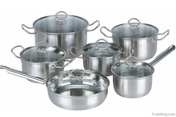 stainless steel cookware sets/  pan/ casserole