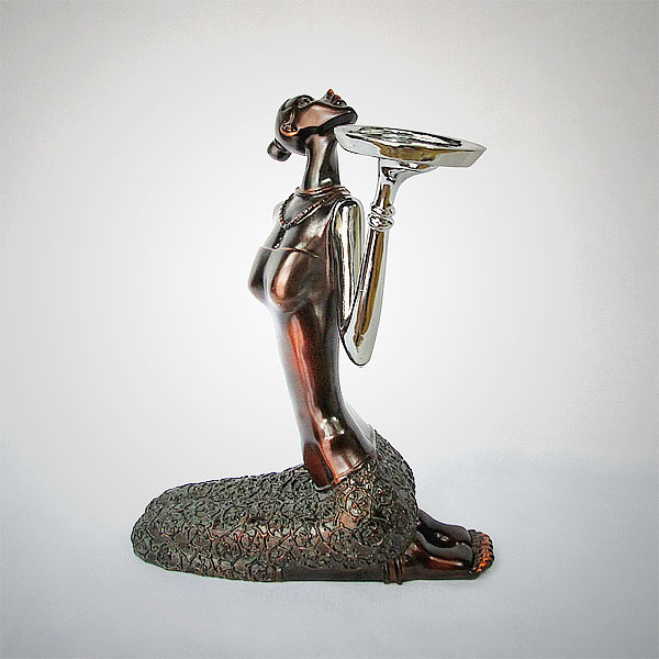 Women Sculpture Resin Decorative Candle Holder