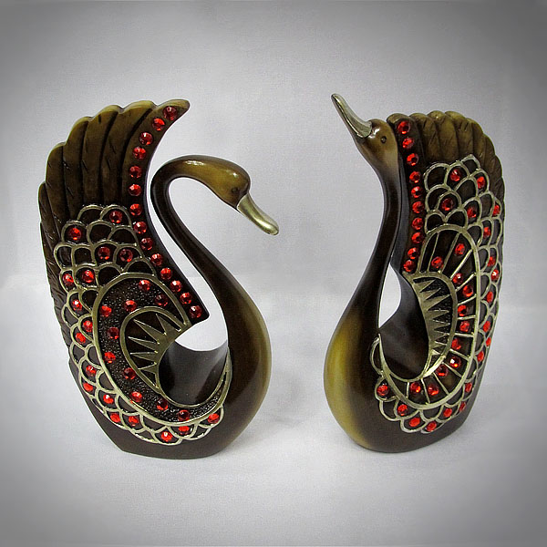 Resin Swan Sculpture Home Decoration