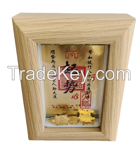 8.5*5.8cm ( 6 Pcs /Bag) Xuan Paper Art Paper clinquant Composite Frame Cell Phone Mobile phone fortune sticker treasury amulet fortune treasure