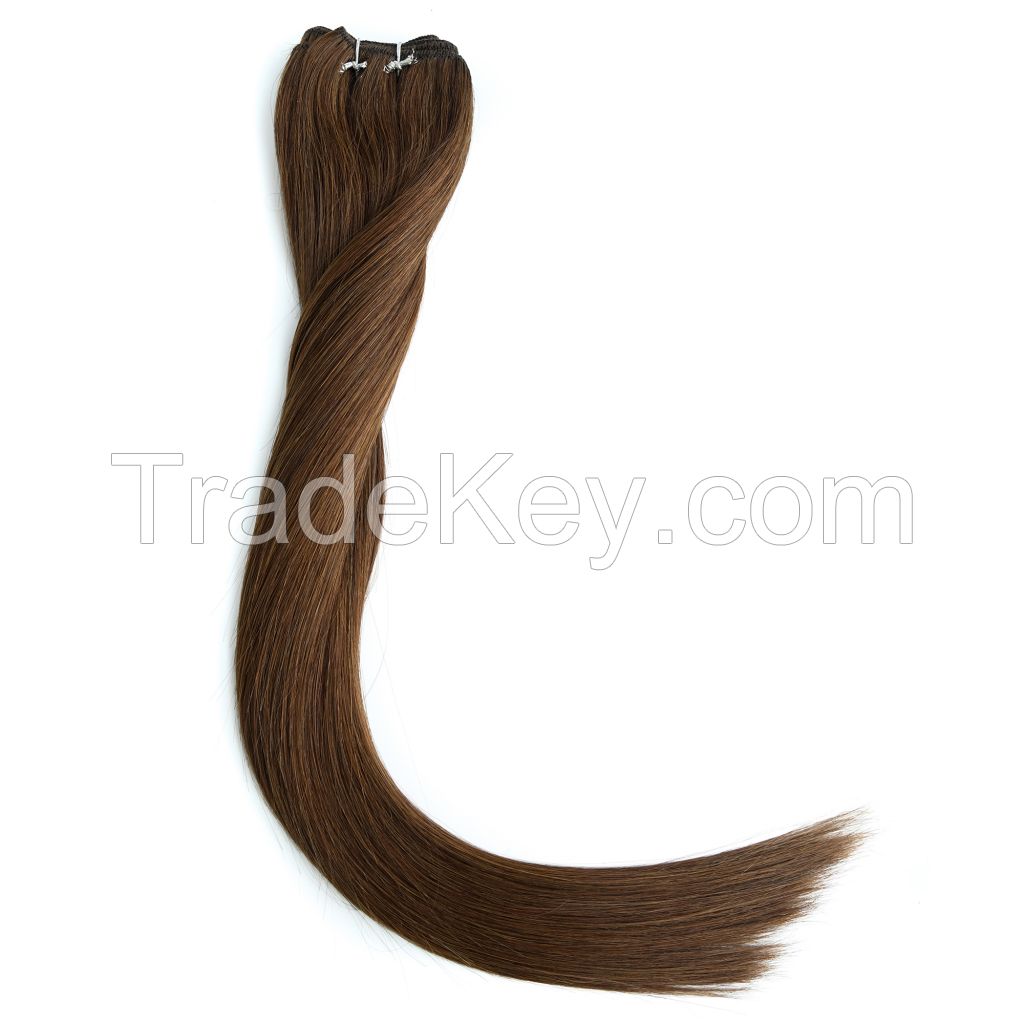 natural human hair weft