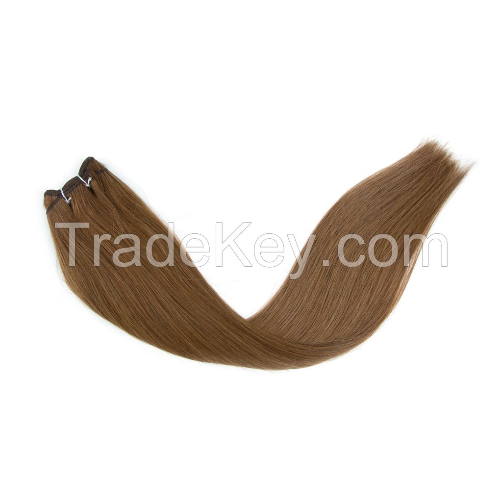 natural human hair weft